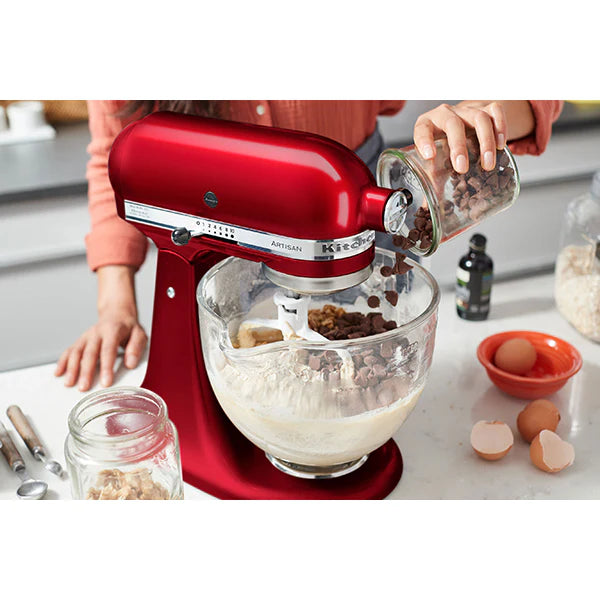 Robot pâtissier Artisan à tête inclinable 4,8 L 300 W rouge pomme d'amour 5KSM175PSECA Kitchenaid