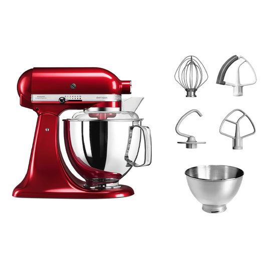 Robot pâtissier Artisan à tête inclinable 4,8 L 300 W rouge pomme d'amour 5KSM175PSECA Kitchenaid